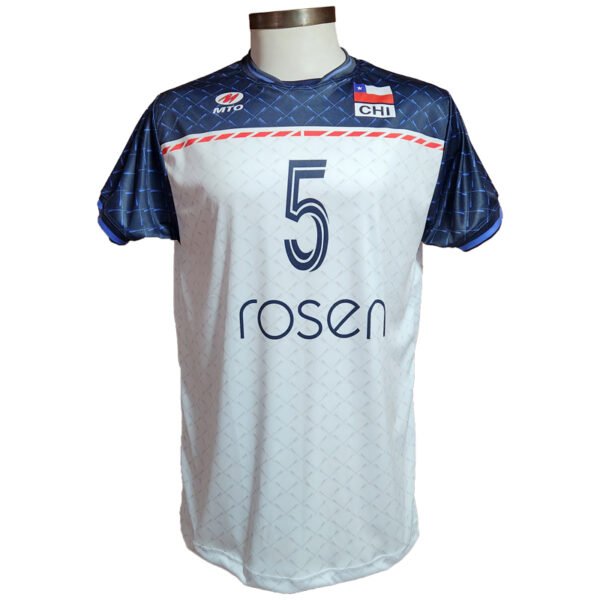 Camiseta de juego Oficial Blanca - Selección de Voleibol de Chile - Imagen 4
