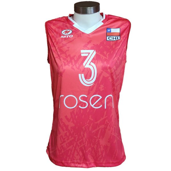 Camiseta de juego Oficial Roja - Selección de Voleibol de Chile - Imagen 9