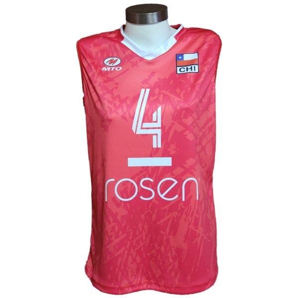 Camiseta de juego Oficial Roja - Selección de Voleibol de Chile - Imagen 7