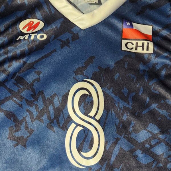 Camiseta de juego Oficial Azul Damas - Selección de Voleibol de Chile - Imagen 2